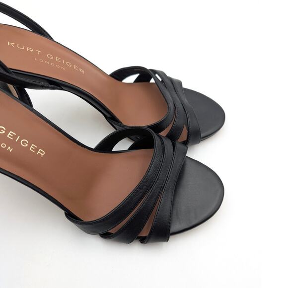 Kurt Geiger Brixton Ankle Strap Stiletto Heel Sandal Women's Black Size US9.5 - Picture 11 of 13